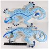 Image 1 : TWO LARGE METAL GECKO LIZARD LAWN/ GARDEN
