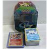 Image 1 : TIN OF POKEMON CARDS WITH 10 RARES