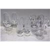 Image 1 : LOT OF 3 WINE GLASSES 7" HIGH, 6 WINE GLASSES 5"