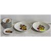 Image 1 : VINTAGE FLORAL DISHES: 2-7" & 11-4" FOR DIPS OR