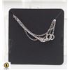 Image 1 : #48- 925 STERLING SILVER NECKLACE 18" /2 PCS