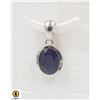 Image 1 : #26-HEATED BLUE SAPPHIRE PENDANT