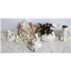 Image 1 : FLORAL CERAMIC SWAN, HANGING WALL ANGEL, PRAYING