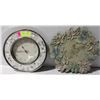 Image 1 : ROUND WALL CLOCK 10" DIAMETER & WELCOME SIGN
