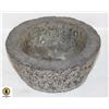 Image 1 : STONE CARVED MORTAR BOWL 3" X 8"