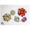Image 1 : LOT 5 ASSORTED BROOCHES