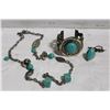Image 1 : BRACLET & NECKLACE & 2 RINGS - ESTATE