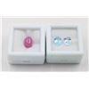 Image 1 : #164-HEATED RUBY 4.30CT & SKY BLUE TOPAZ 2.85CT