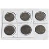 Image 2 : 6 ONE DOLLAR 1982  CANADA CANOE COINS