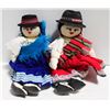 Image 1 : 2 HAND MADE FOLK ART DOLLS