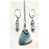 Image 1 : 3) SHIELD CUT NATURAL 22.5 CT  OWYHEE BLUE OPAL