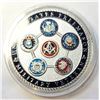 Image 2 : 23)  ENCAPSULATED FREE MASONS SILVER TONE &