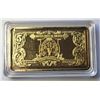 Image 2 : 25)  ENCAPSULATED GOLD TONE USA $5.00 BANKNOTE, NO