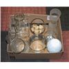 Image 1 : DECORATIVE GLASS JARS AND VASES
