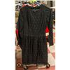 Image 1 : 1960S LADIES BLACK LACE DRESS SZ SMALL