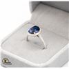 Image 2 : #632-3.15 CT LAB GROWN SAPPHIRE OVAL