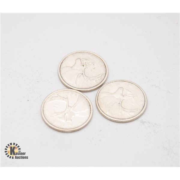 3 1955 CANADIAN QUARTERS