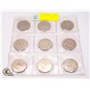 Image 1 : NINE CANADIAN DOLLAR COINS