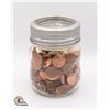Image 1 : VINTAGE JAR WITH ESTATE PENNIES 2.11 POUNDS