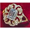 Image 1 : BZ2021-42C 10K 2.8G LAB DIAMOND 1CT+ 0.08CT RING