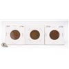 Image 1 : LOT OF 3 VARIOUS CANADA LARGE 1 CENT COINS
