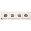 Image 2 : LOT OF 4 VARIOUS CANADA LARGE 1 CENT COINS