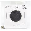Image 1 : 1877 STATES OF JERSEY 1/24 SHILLING COIN