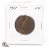 Image 1 : 1917 & 1919 CANADA LARGE 1 CENT COINS