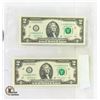 Image 1 : 2 CONSECUTIVE US $2 NOTES