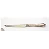 Image 1 : STERLING SILVER HANDLE KNIFE WITH ORNATE CARVINGS