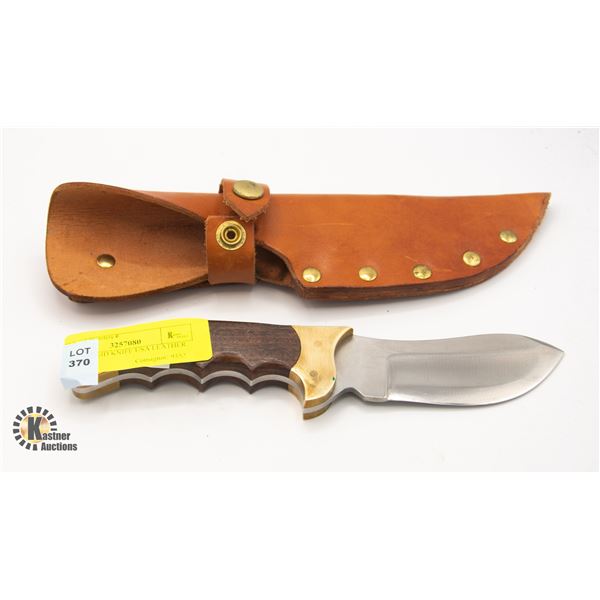 4 INCH RIGID KNIFE USA LEATHER SHEATH