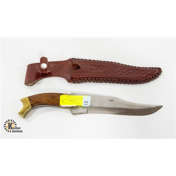 STAINLESS STEEL/BRASS 8 INCH BLADE 13 INCH OVERALL