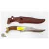 Image 1 : STAINLESS STEEL/BRASS 8 INCH BLADE 13 INCH OVERALL