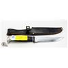 Image 1 : 5 INCH CASE XX KNIFE USA BLACK LEATHER SHEATH