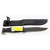 Image 1 : 6 INCH KABAR #1209 KNIFE W/BLACK LEATHER SHEATH