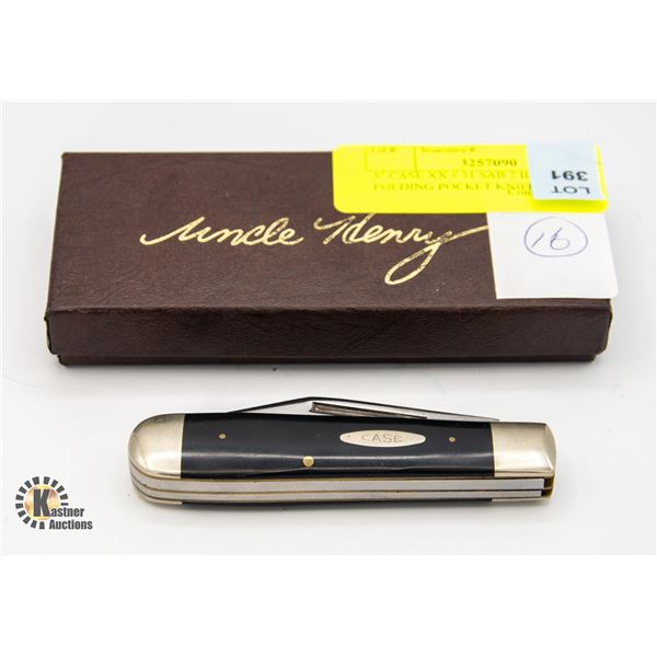 3" CASE XX # 31 SAB 2 BLADE FOLDING POCKET KNIFE