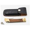 Image 1 : 5 INCH FOLDING KNIFE PAKISTAN LEATHER SHEATH