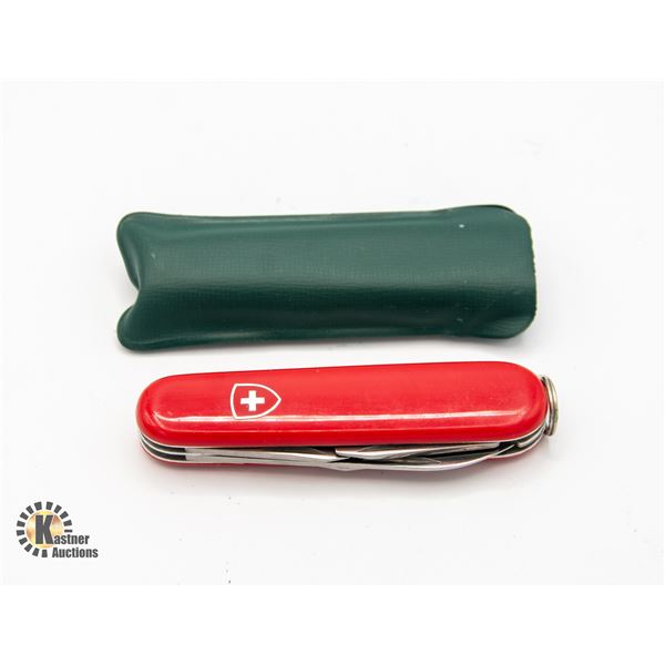 2 INCH ELINOX SWISS 4 BLADE POCKET KNIFE IN GREEN-