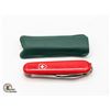 Image 1 : 2 INCH ELINOX SWISS 4 BLADE POCKET KNIFE IN GREEN-