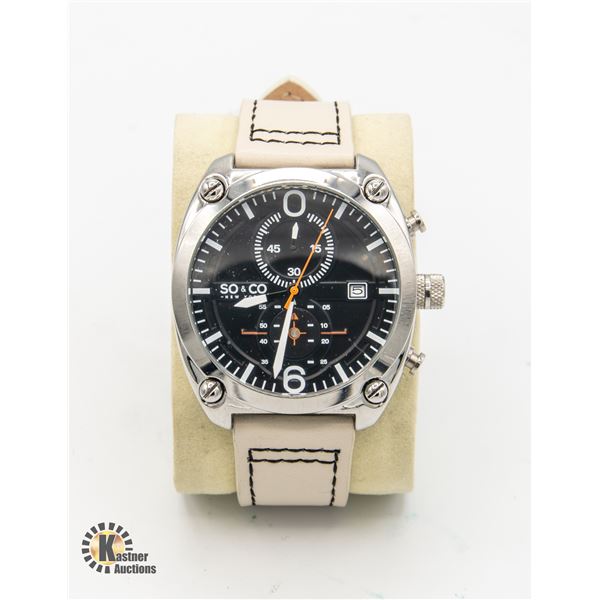 SO & CO NEW YORK MEN'S WATCH