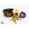 Image 1 : LOT OF 2 POCKET WATCHES & A BRACELET