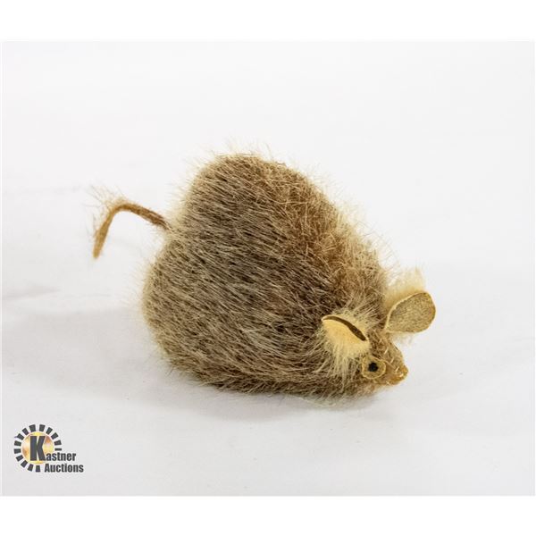 INUIT ARCTIC MOUSE TOY - SEAL SKIN, HIDE TAIL,
