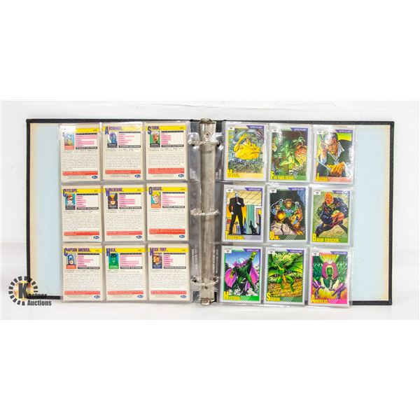 VINTAGE COLLECTABLE UNSEARCHED BINDER OF MARVEL