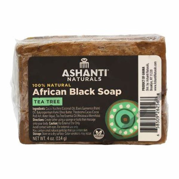 BRAND NEW 114G ASHANTI NATURALS AFRICAN BLACK SOAP