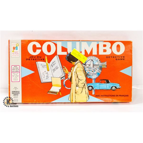 VINTAGE 1973 COLUMBO DETECTIVE GAME