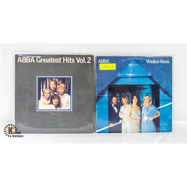 LOT OF 2 ABBA ALBUMS. VINYL / LP / RECORD