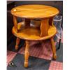Image 1 : VINTAGE 2 TIER SIDE TABLE 22"X25" HIGH