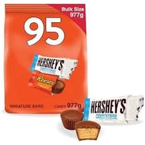 NEW 977G REESE/HERSHEY VARIETY SNACK SIZE BARS