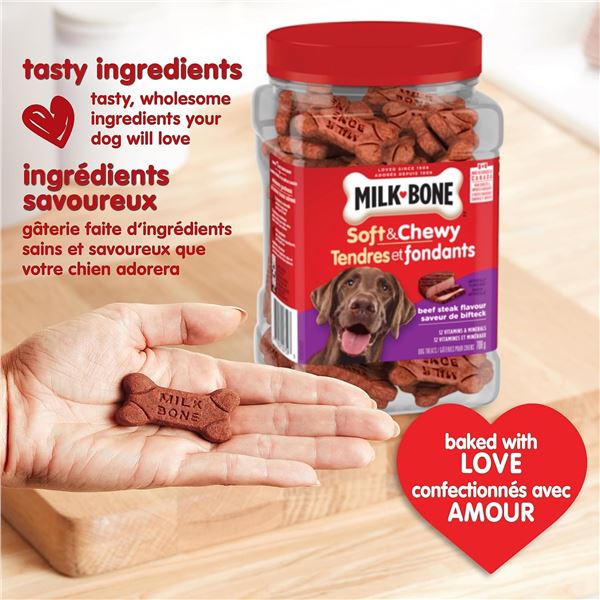 NEW 708G MILK-BONE SOFT & CHEWY DOG TREATS