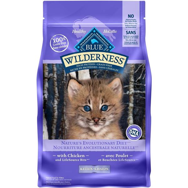 NEW BLUE WILDERNESS KITTEN WITH CHICKEN &